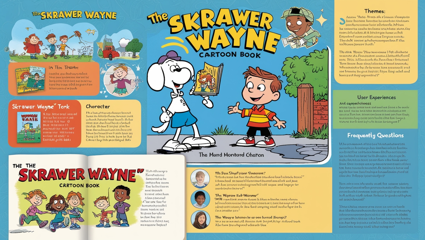 Skrawer Wayne Cartoon Book